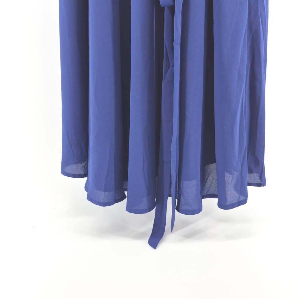Lulus My Whole Heart Royal Blue Wrap Dress High-Low Maxi XL NWT Wedding Guest - Picture 12 of 15